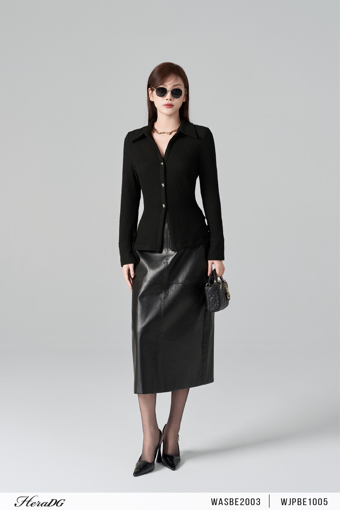 Ảnh của Áo sơ mi dệt kim dáng ôm